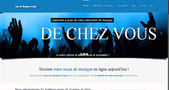 Desktop Screenshot of cours-de-musique-en-ligne.com