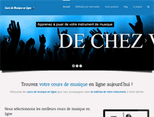 Tablet Screenshot of cours-de-musique-en-ligne.com